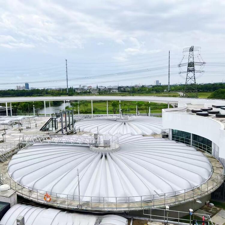 FRP covers for wastewater tanks