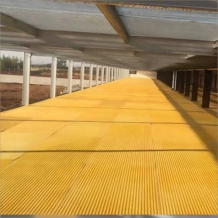 FRP decking and grating for exposed walkways
