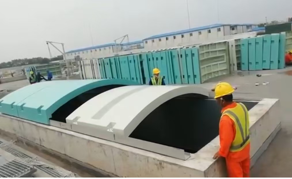 FRP odor control cover for environmental protection projects