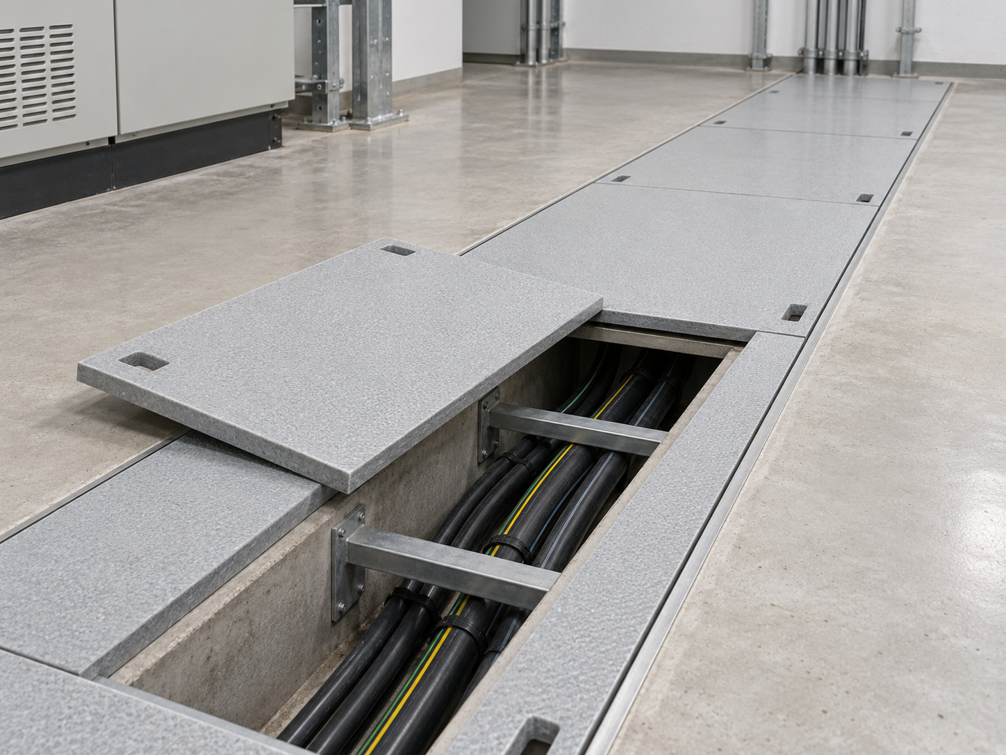 FRP trench cover application concept