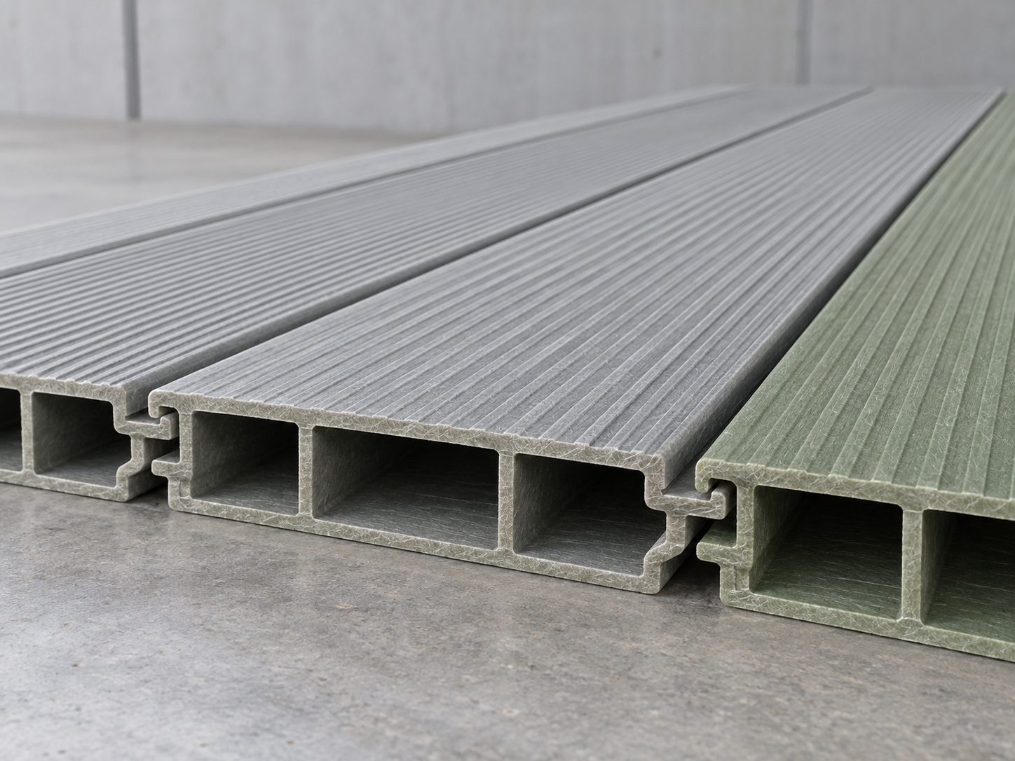 Pultruded FRP decking profile