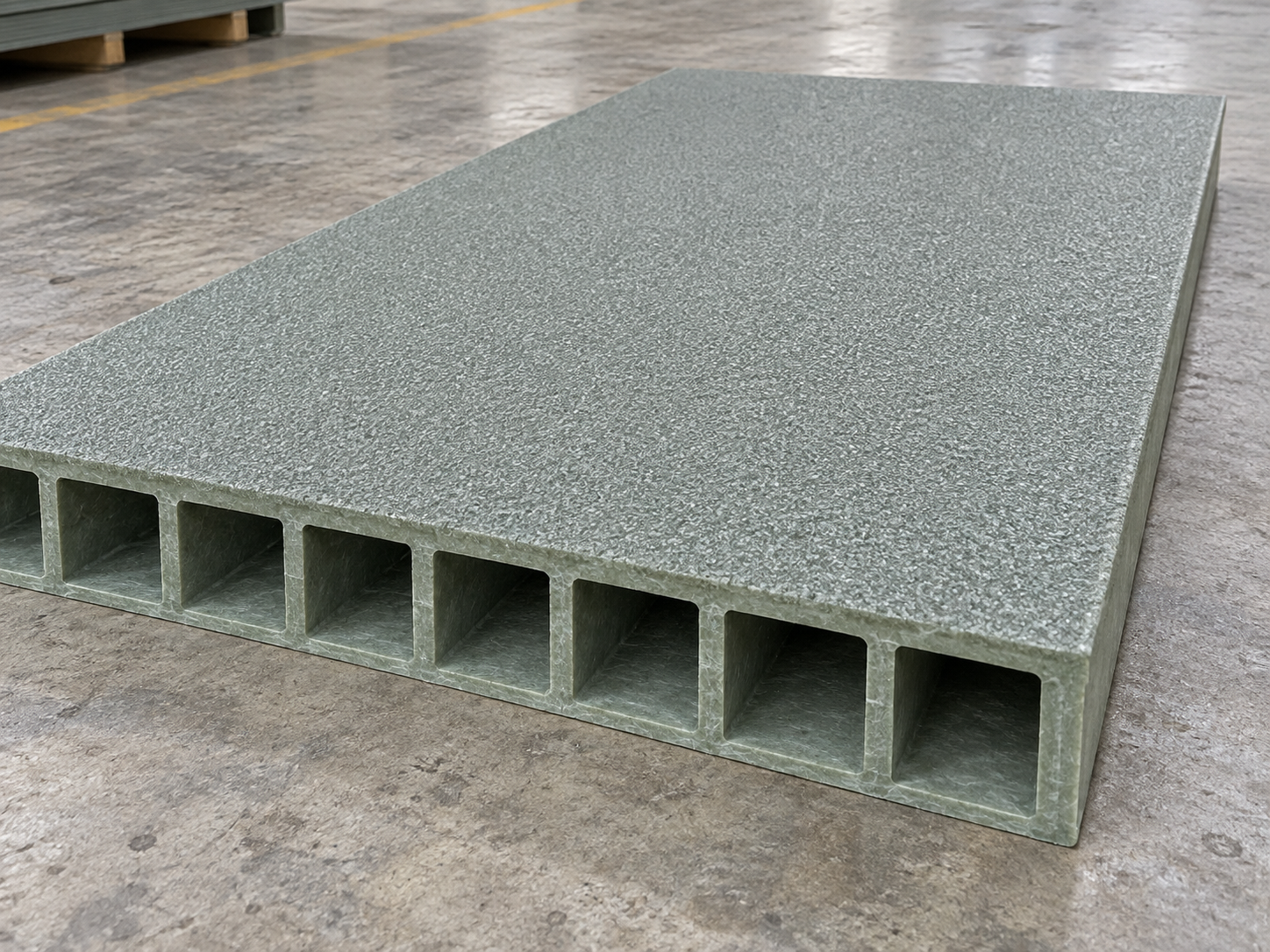 Gritted FRP covered grating
